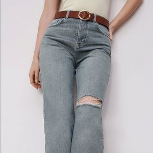 Zara NWT Ribbed straight legs Z1975 Jeans